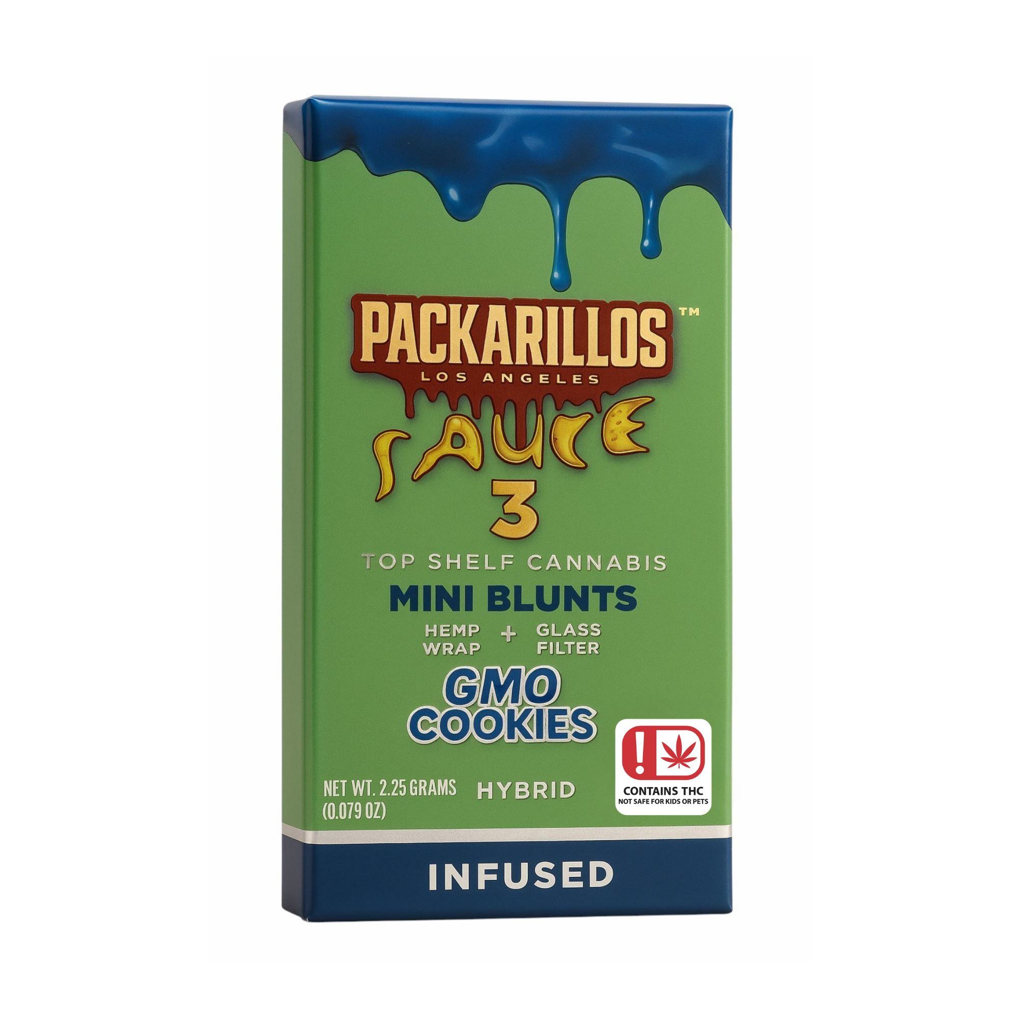 .75G THC - X3 - PACKARILLOS - INFUSED BLUNTS