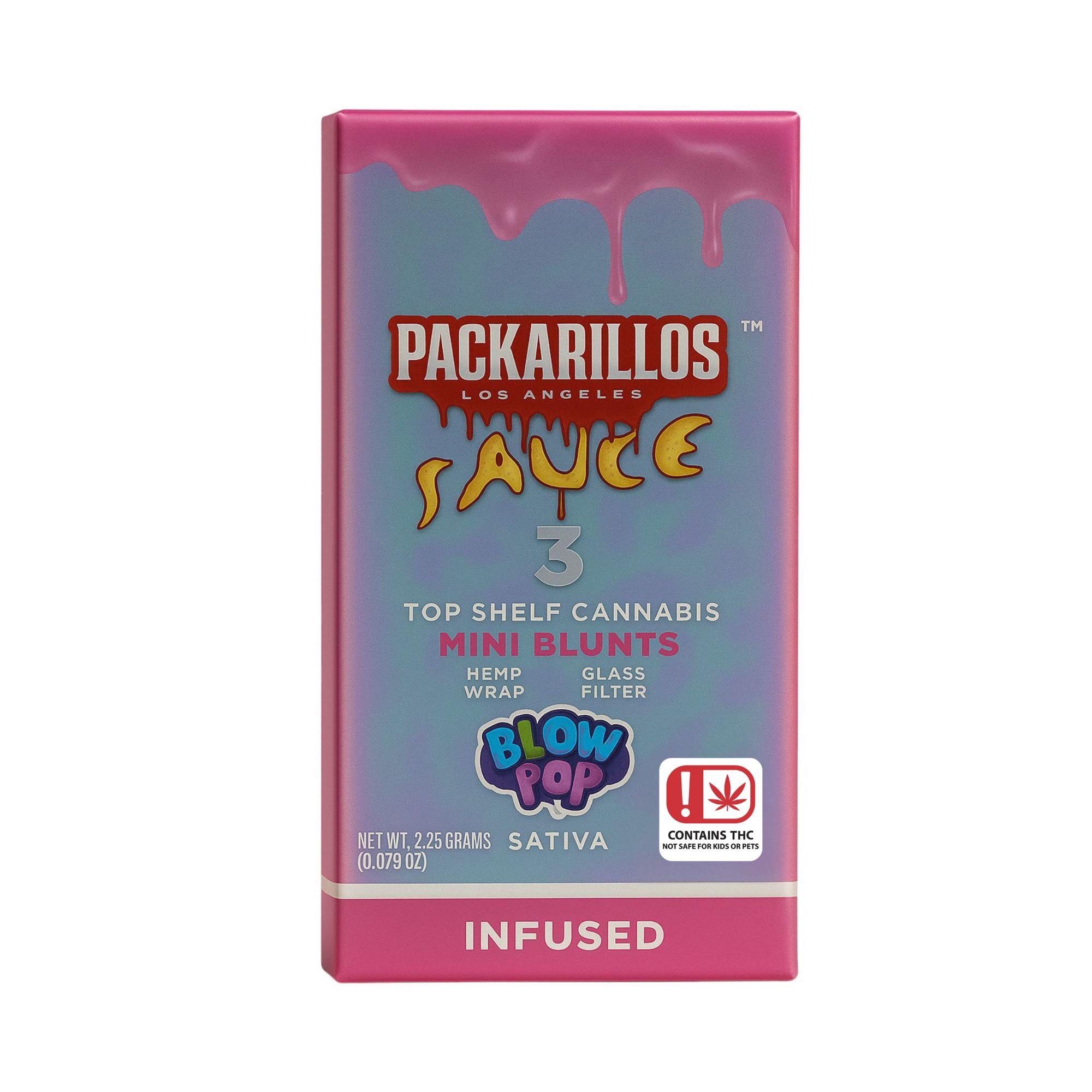 .75G THC - X3 - PACKARILLOS - INFUSED BLUNTS