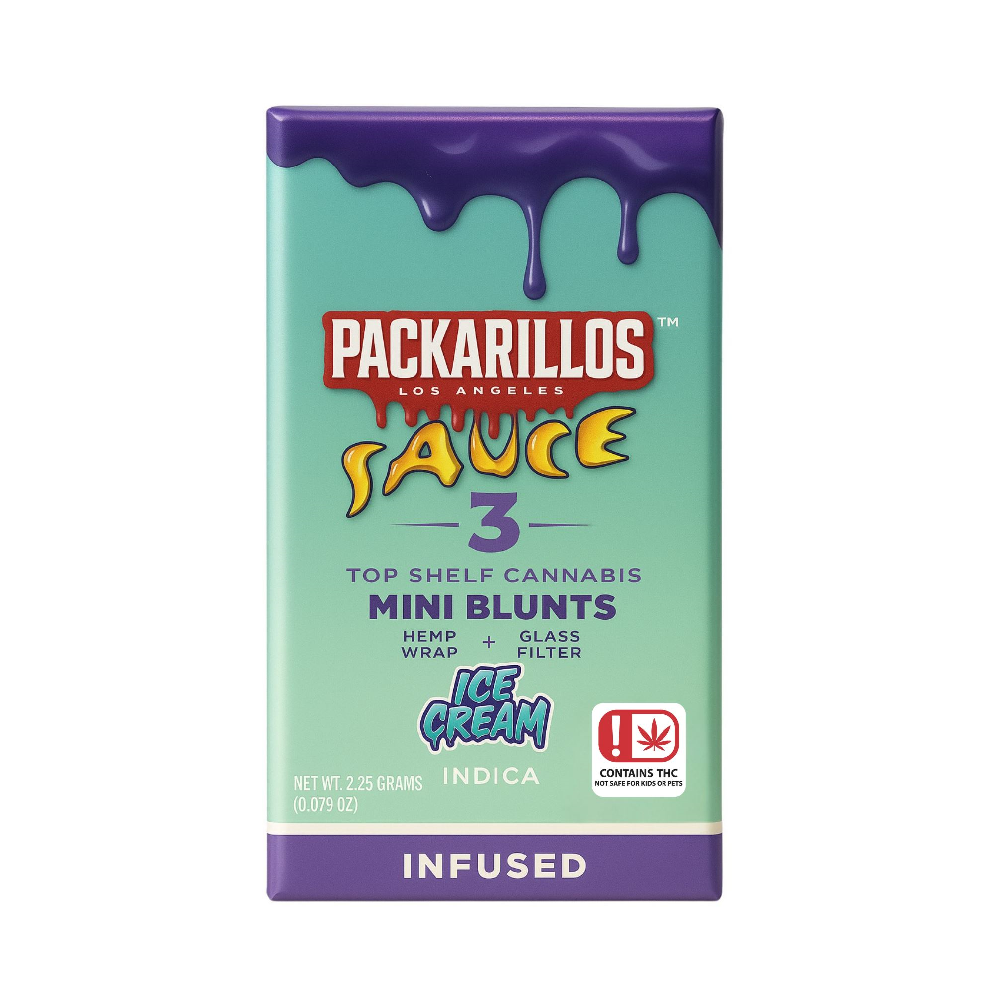 .75G THC - X3 - PACKARILLOS - INFUSED BLUNTS