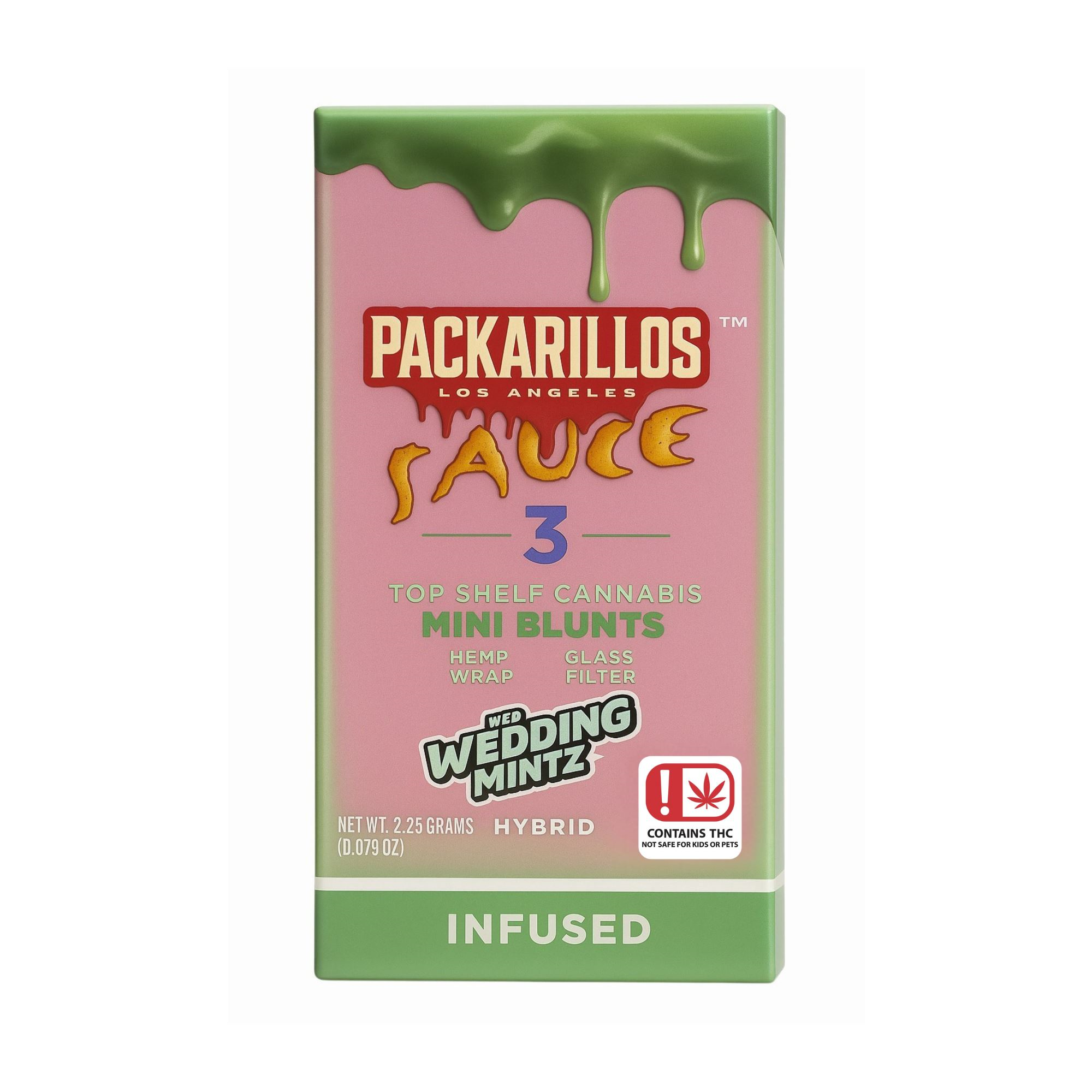 .75G THC - X3 - PACKARILLOS - INFUSED BLUNTS